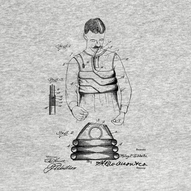 Life Preserver and Swimming Apparatus Vintage Patent Hand Drawing by TheYoungDesigns